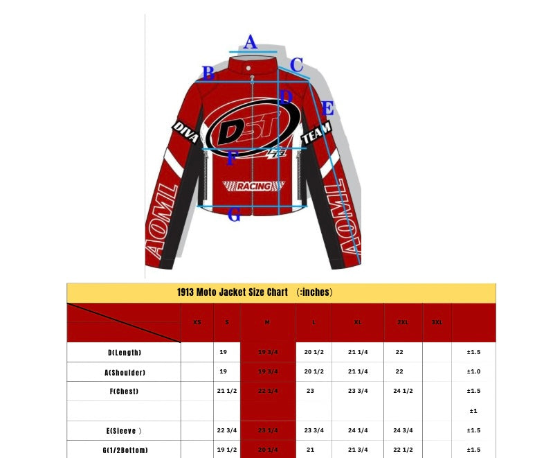 1913 Moto Jacket RED
